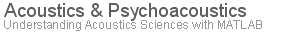 Acoustics and Psychoacoustics: Understand the sciences of acoustics with MATLAB